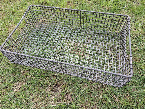 Vintage galvanised wire mesh - galvanised,