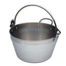 KitchenCraft Home Made Stainless Steel Mini Maslin Pan 5 Litres