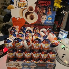 3 x Kinder Joy Stranger Things × Funko – Netflix Collectible Eggs (Sealed)