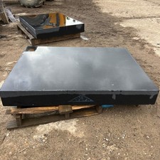 Huge Industrial Black Granite Surface Worktop Slab - From Rolls Royce Derby