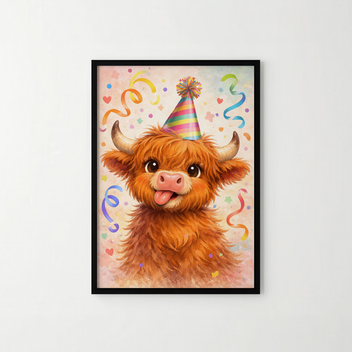 Borderless highland cow - borderless,