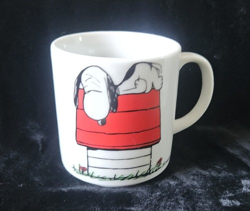Vintage snoopy mug ceramic - mug,