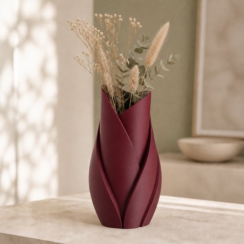 Modern sculptural leaf - sculptural, vase