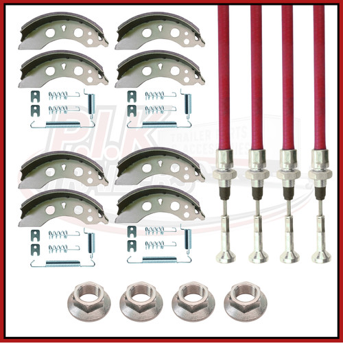 Twin axle brake shoe - brake,