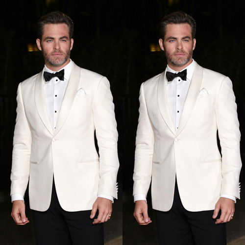 New free bow tie men - new, white