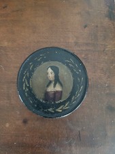 Antique Snuff Box Papier Mache