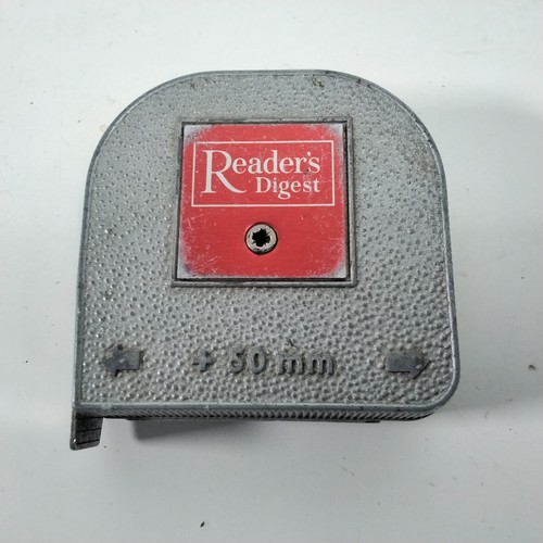 Readers digest tape measure - readers,