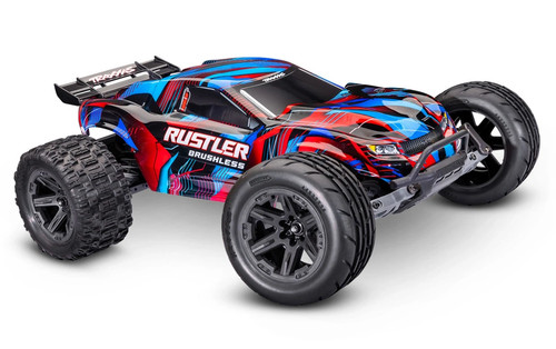 Traxxas trx37454 red rustler - traxxas,