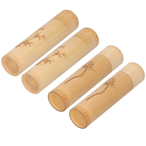 2pcs bamboo tube natural - bamboo,