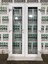 NARROW THIN FRENCH DOORS USED uPVC GLAZED EXTERNAL DOUBLE DOORS FRAME PLASTIC