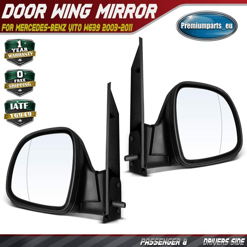 Pair manual door wing - pair, mirror