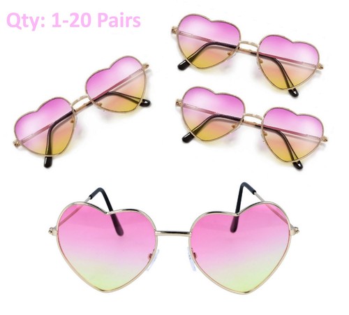 Heart shaped glasses ombre - -,