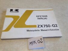 Owner's Manual Kawasaki ZX750 G2 GPZ750R Ninja GPZ 750 R