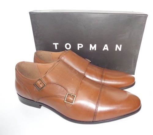 Mens leather smart casual - mens, monk