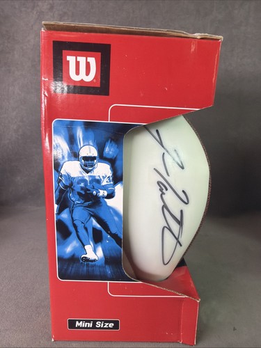 Fran tarkenton signed nfl mini - signed,