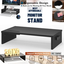 Monitor Stand Wooden Desk Home