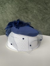 Ladies Vintage Lined Navy Blue