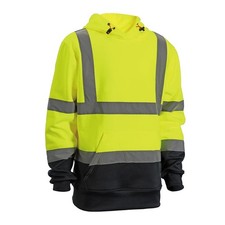 Mens Scruffs High Visibility Hi-Viz Work Pull Over Hoodie Sizes S to 3XL