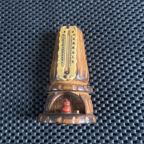 Vintage wooden thermometer - vintage,
