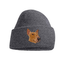 RED BULL TERRIER DOG BEANIE