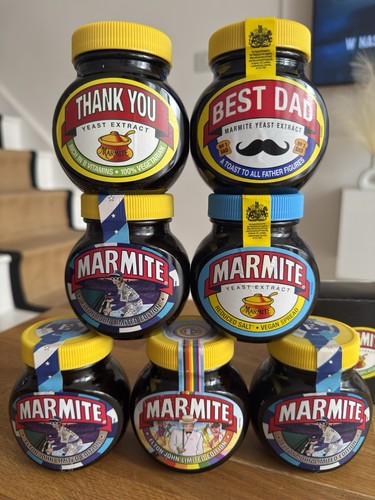 7xmarmite yeast extract jar - yeast,