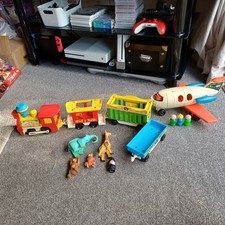 Vintage 1970's Fisher Price Circus Train Toy Set