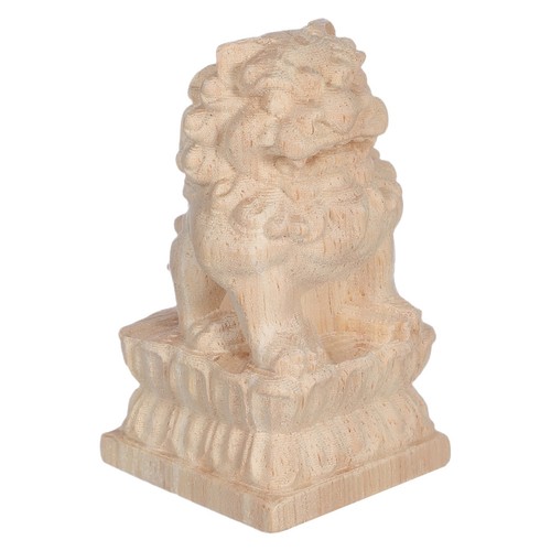 Carved lion wood - lion, finials