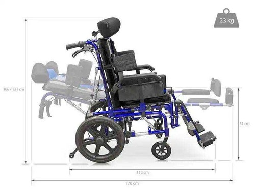 Steel wheelchair - steel,