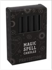 Black spell candles - black,