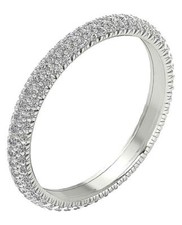 Natural Diamond Eternity Stackable Engagement Ring I1 G 1.25 Ct 14K White Gold