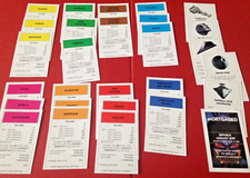 Full Set 2005 Star Wars Saga Edition Monopoly Title Deeds Property Cards