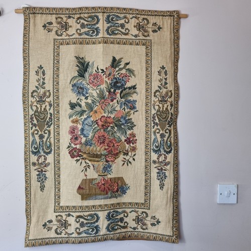 Vintage floral vase scene wall - scene,