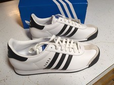 Adidas Samoa White Black Mens Athletic Sneakers Size 11 Classic Old School
