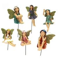AIITLLYNA Flower Fairies Garden Decorations, Mini Fairy Statues for Plant Decora