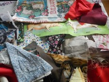 Material scraps/off-cuts for patchwork/crafting/scrapbooking/small pieces #1