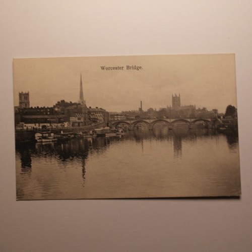 Worcester bridge postcard - bridge,