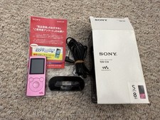 SONY NW-S14 Walkman MP3 8GB Audio Player pink W/box No Speaker Untested For Part