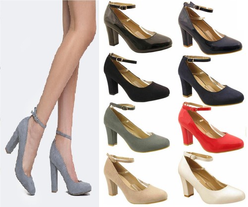 Womens ladies block heel - block,