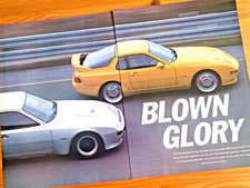 PORSCHE 968 TURBO S v 924 CARRERA GT 1990s ORIGINAL CLASSIC CAR ROAD TEST REVIEW