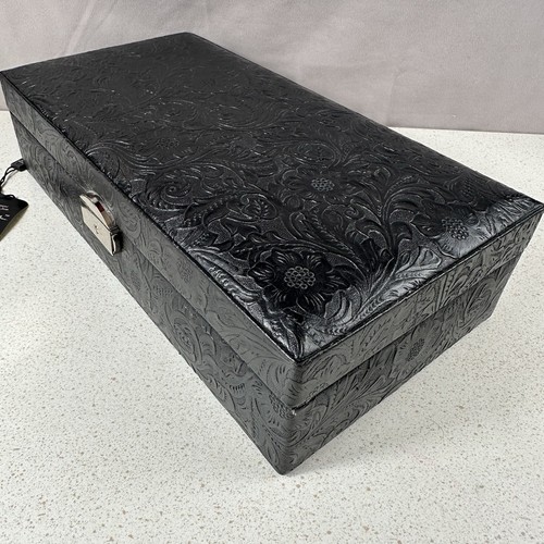 Jewellery box leather bound - box,