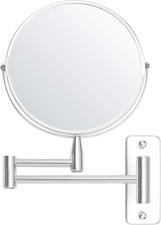 5 X Magnifying Wall Mounted Mirror Extendable Bathroom Vanity & Shaving Mirror