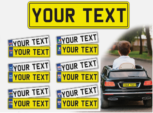 Personalised kids number plate - personalised,