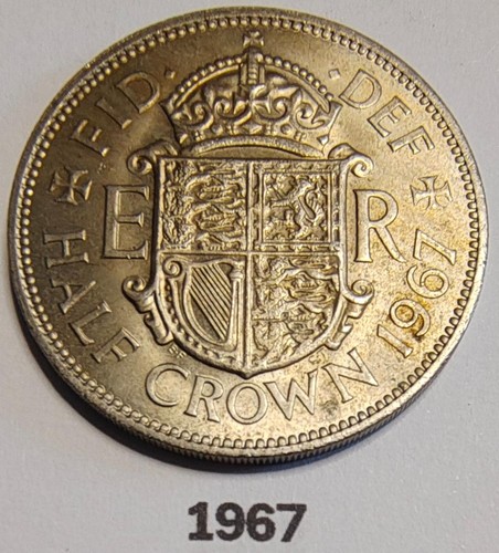 1967 half crown elizabeth - 1967,