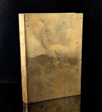 Antique brass book shaped box