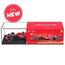 Bburago F1 2024 Ferrari SF-24 Leclerc w/Helmet 1:43 Diecast Model B18-36843L