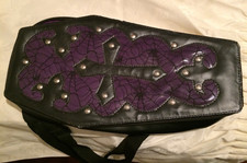 Coffin Backpack Goth Black
