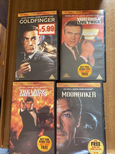 James bond vhs collection - bond,