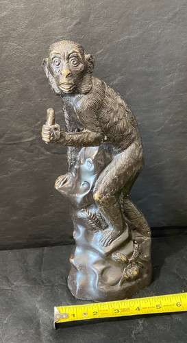 Brass monkey bronze metal - monkey,