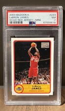 LEBRON JAMES 2003-04 Topps Bazooka #223 Road Red Jersey PSA 7