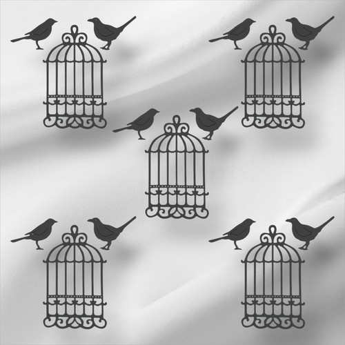 Bespoke bird cage set - &,